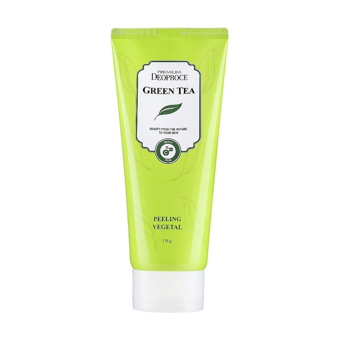 Зволожувальний пілінг для обличчя Deoproce Premium Green Tea Peeling Vegetal на основі зеленого чаю, 170 г